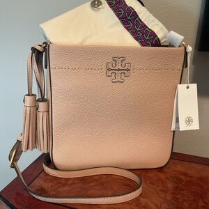 Tory Burch McGraw Swingpack Shoulder Bag Devon Sand/NWT